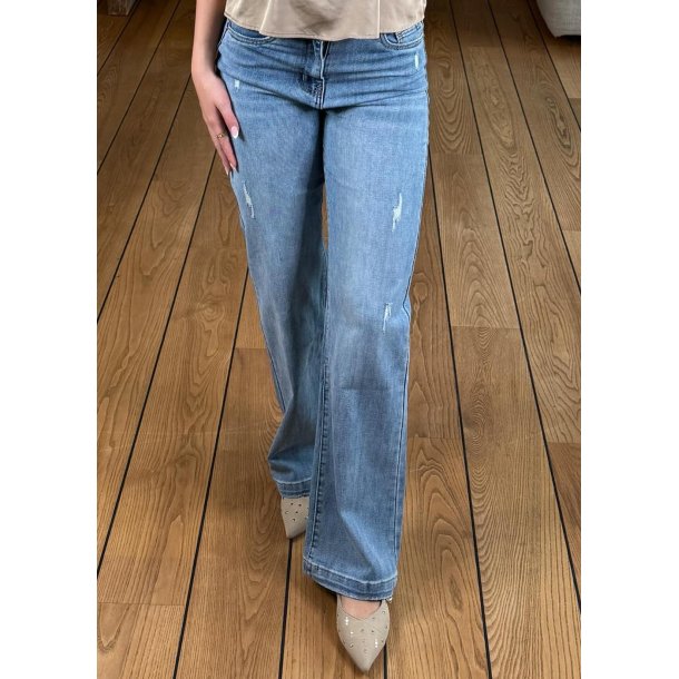Kate Wide Worn Jeans 903- blue