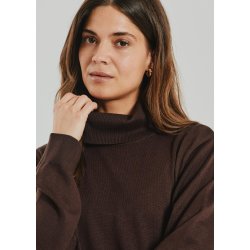 Katie High RollNeck Pullover-Mole