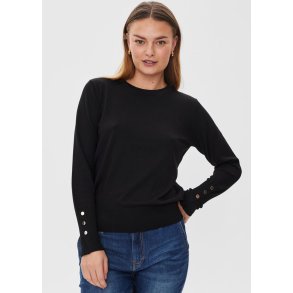 Katie ONeck Button Pullover-Bl