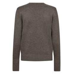 Katie Oneck Button Pullover-Morelmelange