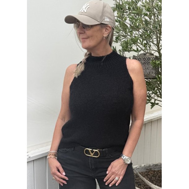 Kaya Knit Top-Black