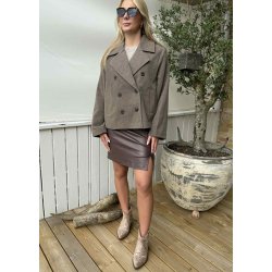 Keily Short Jacket-Morel Melange
