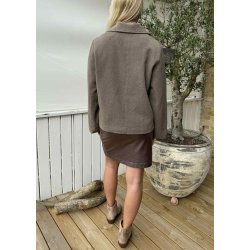 Keily Short Jacket-Morel Melange