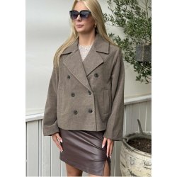 Keily Short Jacket-Morel Melange