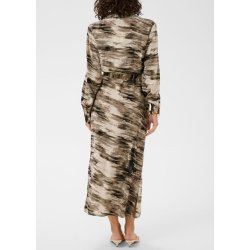 Keri Shirt Dress-Feather Gray Abstr