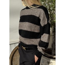 Kimmy Pullover- Black/ Falcon 