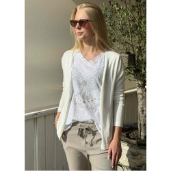 Kuni Thess Siglet  Knit Top- White