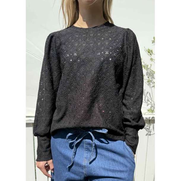 Laila Ls Re Top- Black