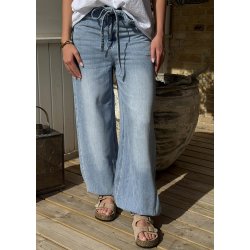 Lara Mw Jogger Pants- Light Denim