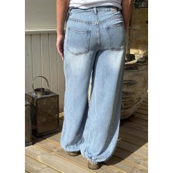 Lara Mw Jogger Pants- Light Denim