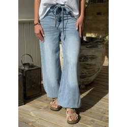 Lara Mw Jogger Pants- Light Denim