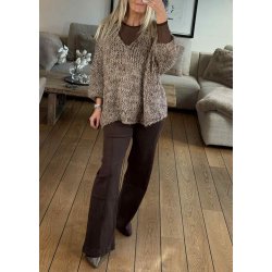 Laulia Stretchy Jeans- Brown
