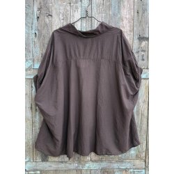 LAVIA OVERSIZE SHIRT-CHOKOLATE 
