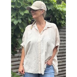 Lavia Oversize Shirt-  Beige