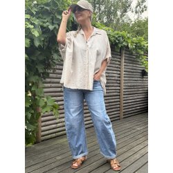 Lavia Oversize Shirt-  Beige