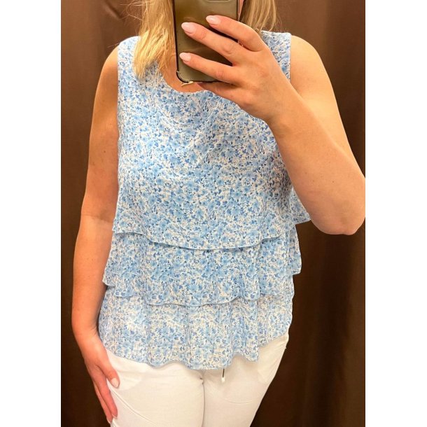 Layer  Flower Top- blue