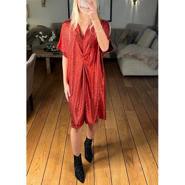 Lea Glam Dress- Red