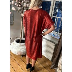Lea Glam Dress- Red