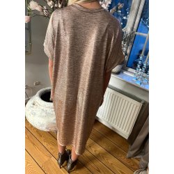 Lea Glam Dress- Rose Gold