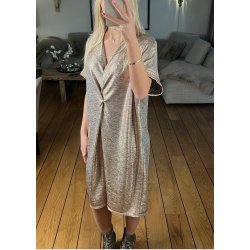 Lea Glam Dress- Rose Gold