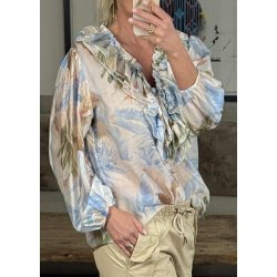 Leaf Shirt- Sky Blue