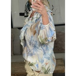 Leaf Shirt- Sky Blue