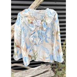 Leaf Shirt- Sky Blue