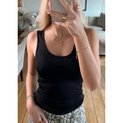 Leena S/L Tank Top- Black