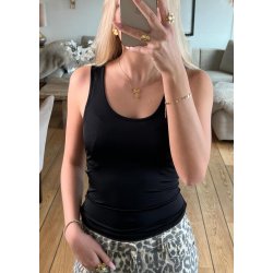 Leena S/L Tank Top- Black