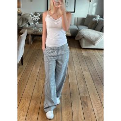 Leena New Lace Singlet- White