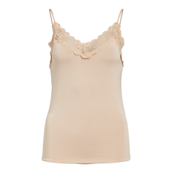 Leena New Lace Singlet- Humus
