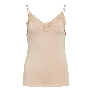 Leena New Lace Singlet- Humus