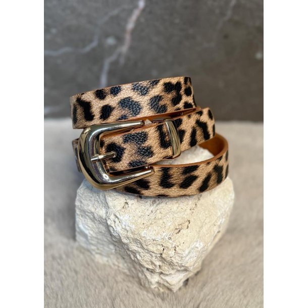 Leopard Belt - Camel