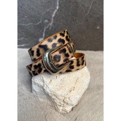 Leopard Belt - Camel