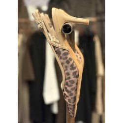 Leo High Heels Shoes- Beige