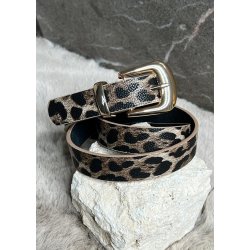 Leopard Belt - Taupe