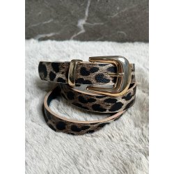 Leopard Belt - Taupe