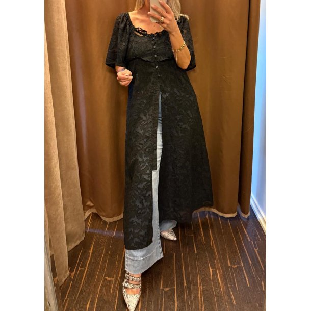 Lia ss Lo Long Dress- Black