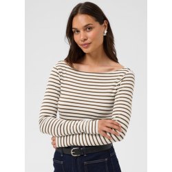 Liddy Boatneck T-shirt- Chalk carafe