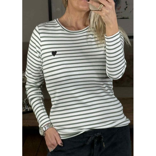 Liddy T-shirt- Chalk Sea Spray