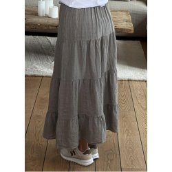 Linen skirt- Taupe