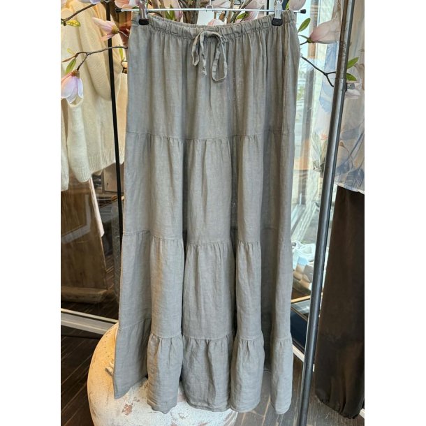 Linen skirt- Taupe