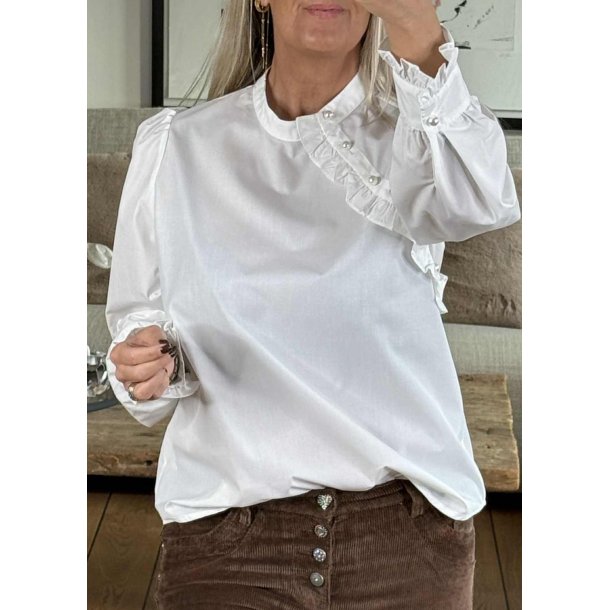 Lio Iris Blouse- Spring gardenia