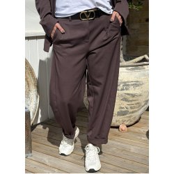 Lisa Ankle Barrel Pants- Seal 