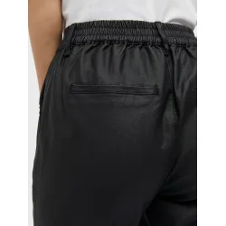 Belle Lisa Coated Pants- black