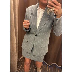Lisa Lo Blazer- Medium grey humus 