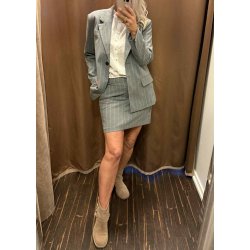 Lisa Mw Short Skirt- medium grey me