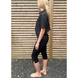 Lisa mw Sli Capri Pants- Black
