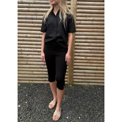 Lisa mw Sli Capri Pants- Black