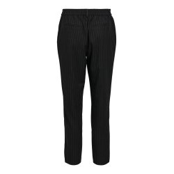Lisa Slim Pants- Black grey Stripe